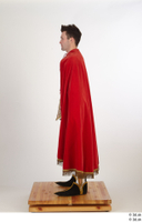  Photos Man in Historical Dress 28 16th century a poses red cloak whole body 0003.jpg